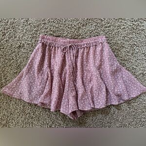 Pink Floral Shorts Size Small